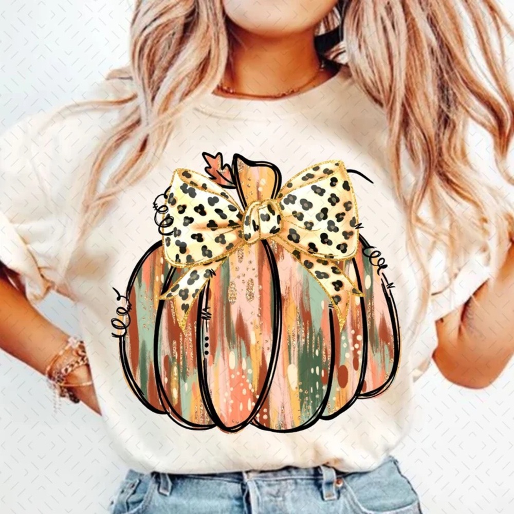 Fall coquette cute pumpkin coquette graphic comfort colors tee